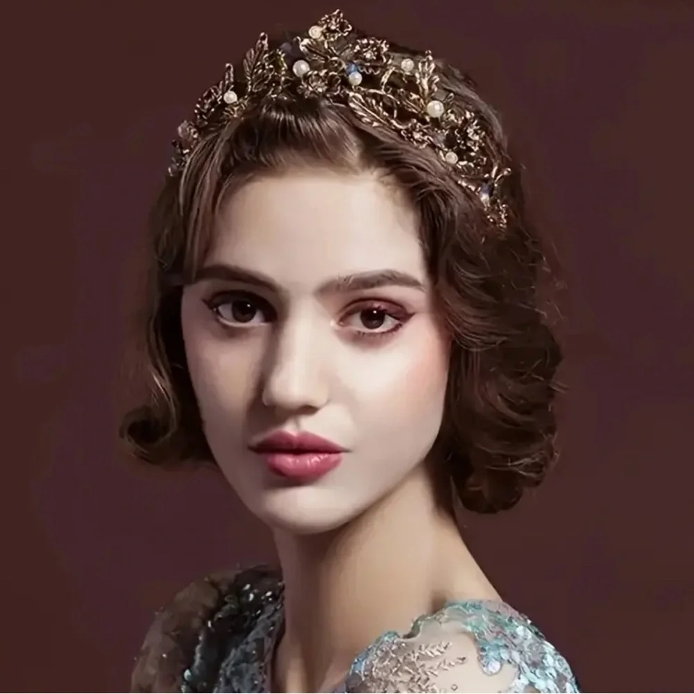 NEW Gold GreekTiara Crown Ethereal Bridal Bride Wedding ✨✨🔥💕💕 Beautiful
